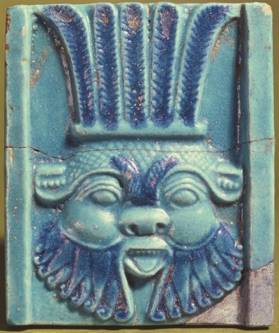 Plaque Depicting the Head of Bes by Roman